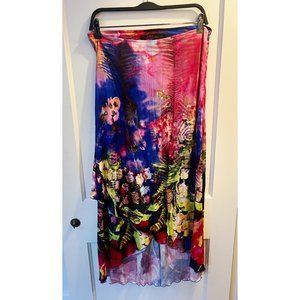 Roberto Cavalli Class Printed Skirt (animal print & flowers)